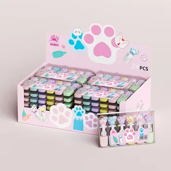 6 пакет/лот Креативный Набор Ручек-Маркеров Cat Paw Highlighter Cute 6 Цветов Для Рисования Фломастерами Офисные Школьные Письменные Принадлежности