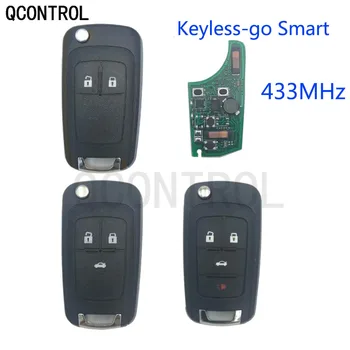 QCONTROL 2/3/4 кнопки Автомобильный умный дистанционный ключ для Chevrolet Keyless-go Comfort-access 433 МГц ID46 Чип
