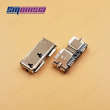 Smonisia 100шт SMD Женские разъемы Micro USB 3.0 Разъем для зарядки подходит для жесткого диска мобильного телефона