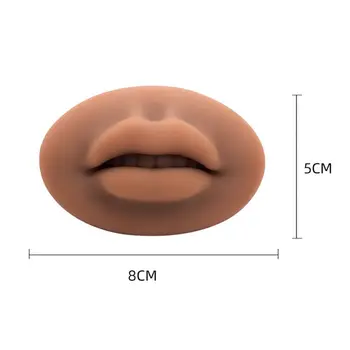 Экологичная 3D форма для губ, имитирующая мягкую текстуру губ, Гладкая Нижняя Татуировка на лице, упражнения для пирсинга губ